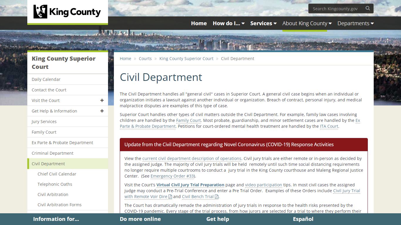 Civil Department - King County